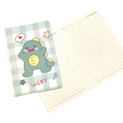 A5 Notebooks Cute Dinosaur Design Cartoon Pattern Paper Cover Mini Notebook