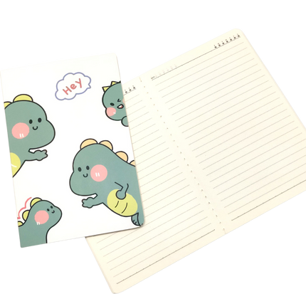 A5 Notebooks Cute Dinosaur Design Cartoon Pattern Paper Cover Mini Notebook