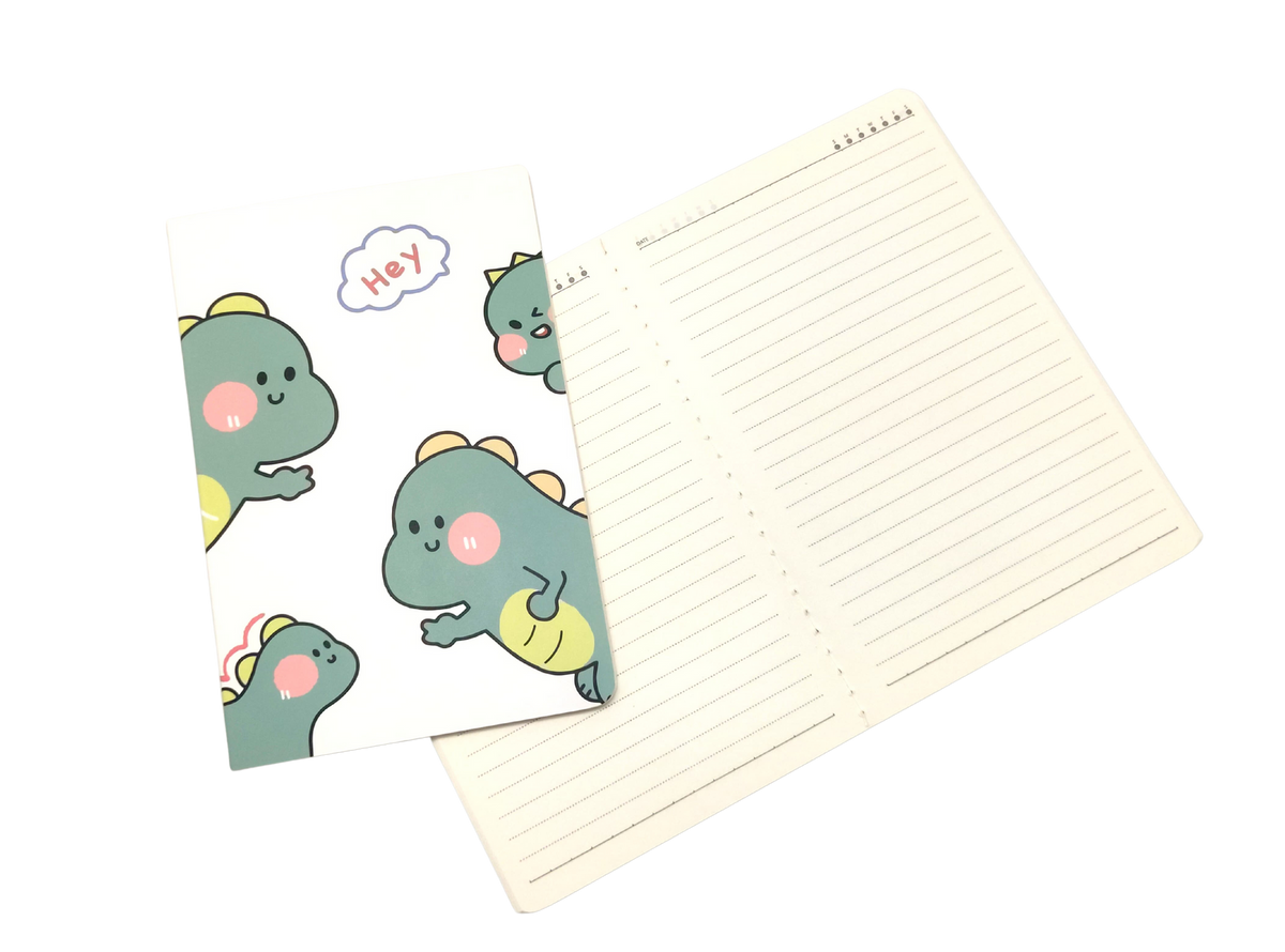 A5 Notebooks Cute Dinosaur Design Cartoon Pattern Paper Cover Mini Notebook