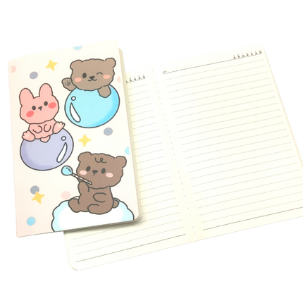 A5 Notebooks Bunny Rabbit  Design Cartoon Pattern Paper Cover Mini Notebook