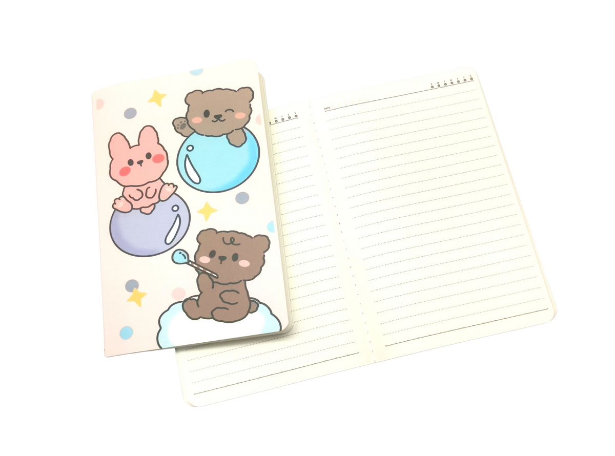 A5 Notebooks Bunny Rabbit Design Cartoon Pattern Paper Cover Mini Notebook