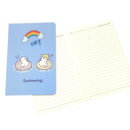 A5 Notebooks Cute Duck Design Cartoon Pattern Paper Cover Mini Notebook