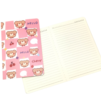 A5 Notebooks Bear Design Cartoon Pattern Paper Cover Mini Notebook