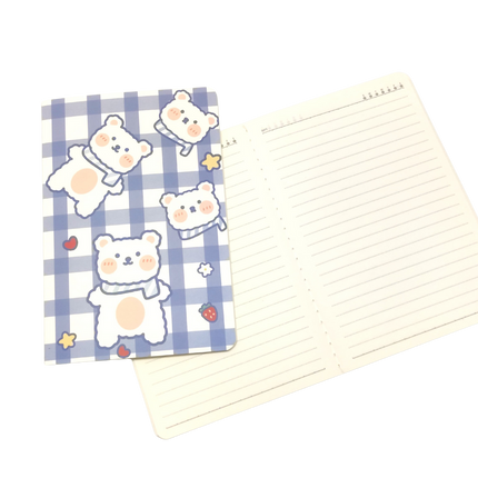 A5 Notebooks Bear Design Cartoon Pattern Paper Cover Mini Notebook