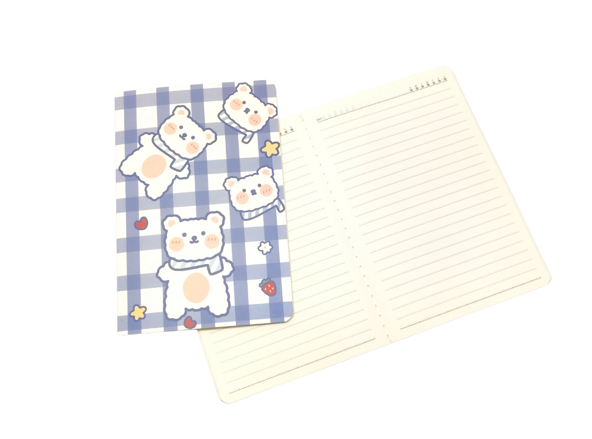 A5 Notebooks Bear Design Cartoon Pattern Paper Cover Mini Notebook