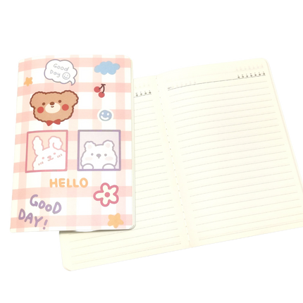 A5 Notebooks Bear Design Cartoon Pattern Paper Cover Mini Notebook
