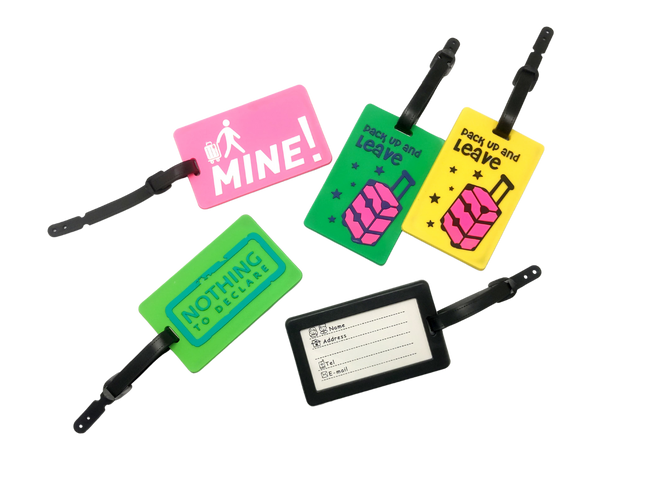 3D Fancy Travel Themed Design Luggage Tag