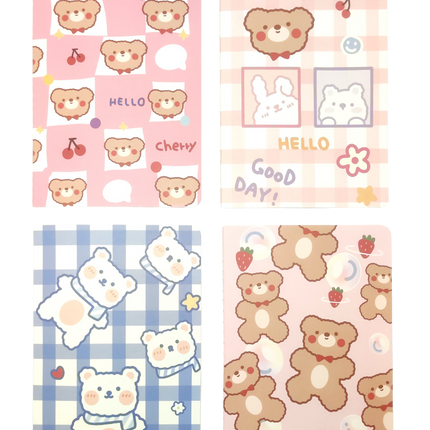 A5 Notebooks Bear Design Cartoon Pattern Paper Cover Mini Notebook