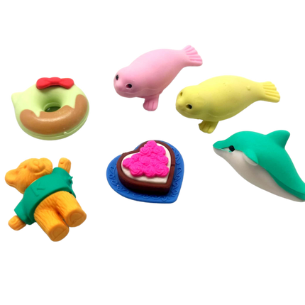 Novelty 4 Piece Eraser Set Erasers One Dollar Only