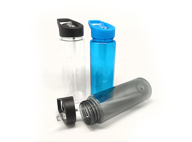 570ml Water Bottle with Straw Drinkware One Dollar Only