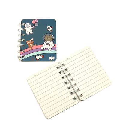 Cute Space Bear Astronaut Small Notebook