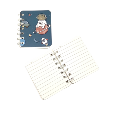 Cute Space Bear Astronaut Small Notebook