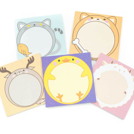 Cute Cartoon Animal Design Notepad Post-it One Dollar Only