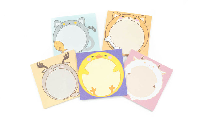 Cute Cartoon Animal Design Notepad Post-it One Dollar Only
