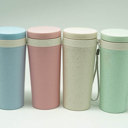 Double Walled Wheat Fibre Bottle Drinkware One Dollar Only