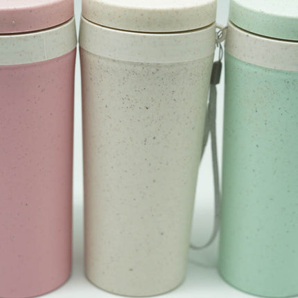 Double Walled Wheat Fibre Bottle Drinkware One Dollar Only