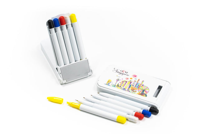 Singapore Design Colour 5 Piece Stationery Set Stationery Set One Dollar Only