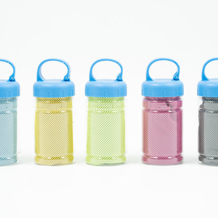 Cooling Sports Towel in Plastic bottle with Hook Gift Ideas and Novelties One Dollar Only