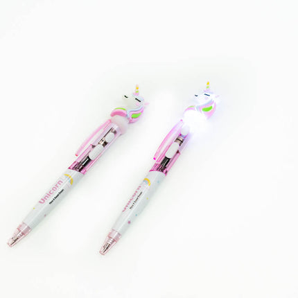 Unicorn Light Up Ballpoint Pen Pens One Dollar Only