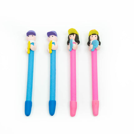 Table Tennis Girl/Boy Design Figurine Pen Pens One Dollar Only