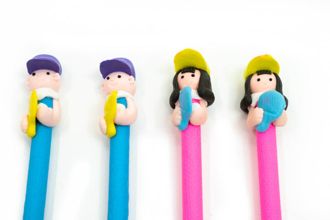 Table Tennis Girl/Boy Design Figurine Pen Pens One Dollar Only