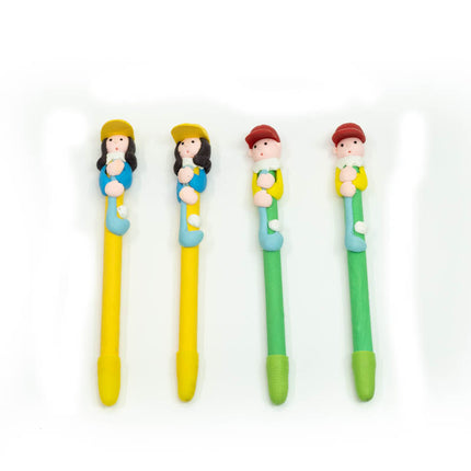 Golf Girl/Boy Design Figurine Pen Pens One Dollar Only