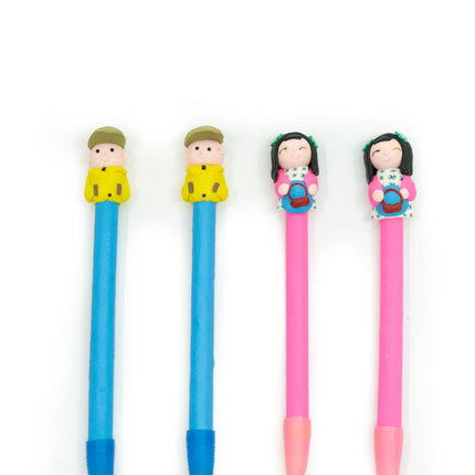 Girl/Boy Design Figurine Pen Pens One Dollar Only