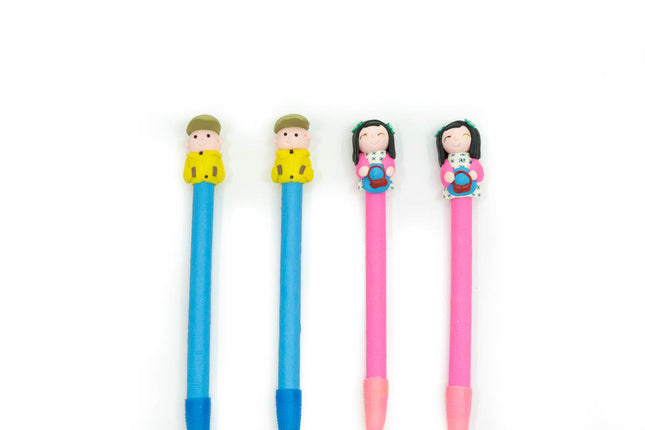 Girl/Boy Design Figurine Pen Pens One Dollar Only