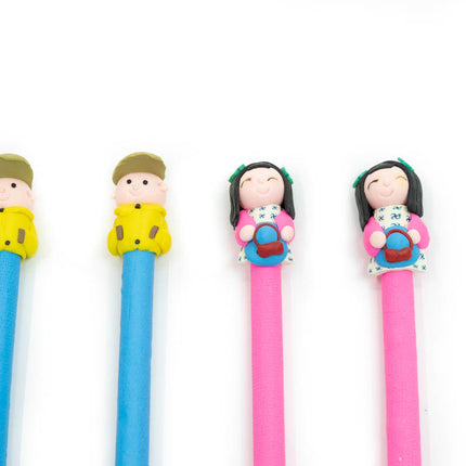 Girl/Boy Design Figurine Pen Pens One Dollar Only