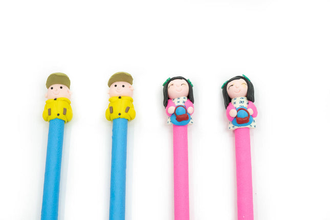 Girl/Boy Design Figurine Pen Pens One Dollar Only