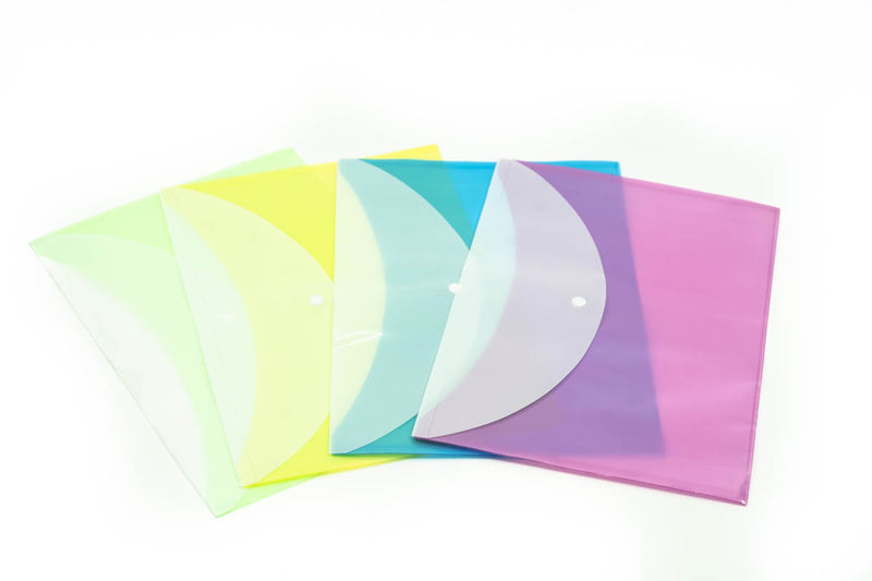 Pastel Button Folder (Pack of 12pcs Assorted) Files and Folders One Dollar Only