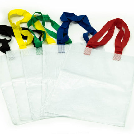 Translucent Mesh Tote Bag With Handle Bags One Dollar Only