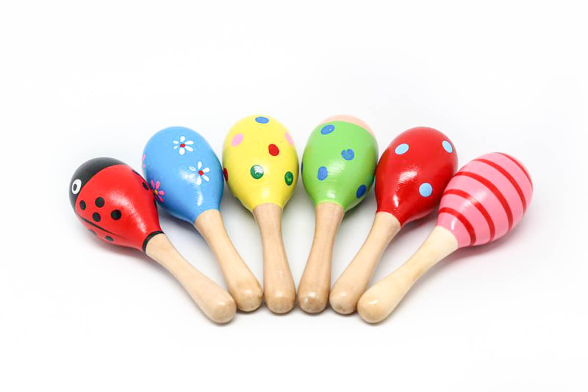Mini Wooden Maracas Games and Toys One Dollar Only