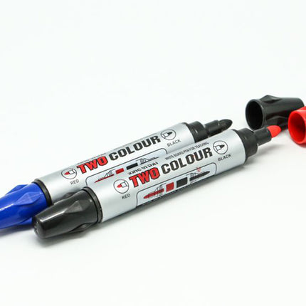 2-pc / 2-Tipped Whiteboard Marker Set Everyday Stationery One Dollar Only