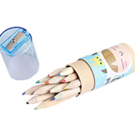 Sketch Girl Theme Tube Color Pencil with Sharpener Colouring Materials One Dollar Only