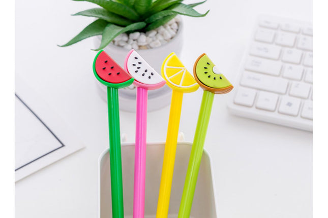 Fruit Slice Design Gel Ink Pen Pens One Dollar Only