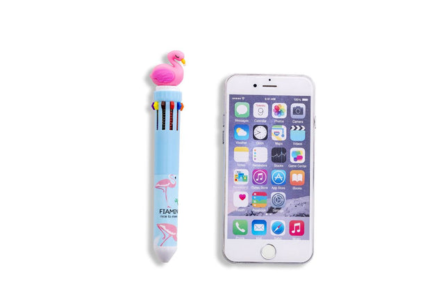 Whimsical Animal Themed 10-Colour Ball Point Pen Pens One Dollar Only