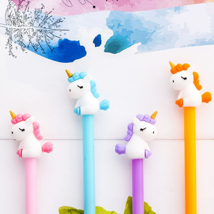 Whimsical Unicorn Themed Gel Ink Pen Pens One Dollar Only