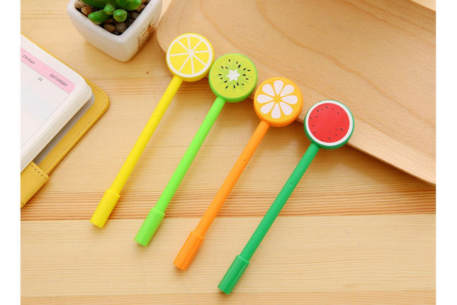Tropical Fruit Themed Gel Ink Pen Pens One Dollar Only