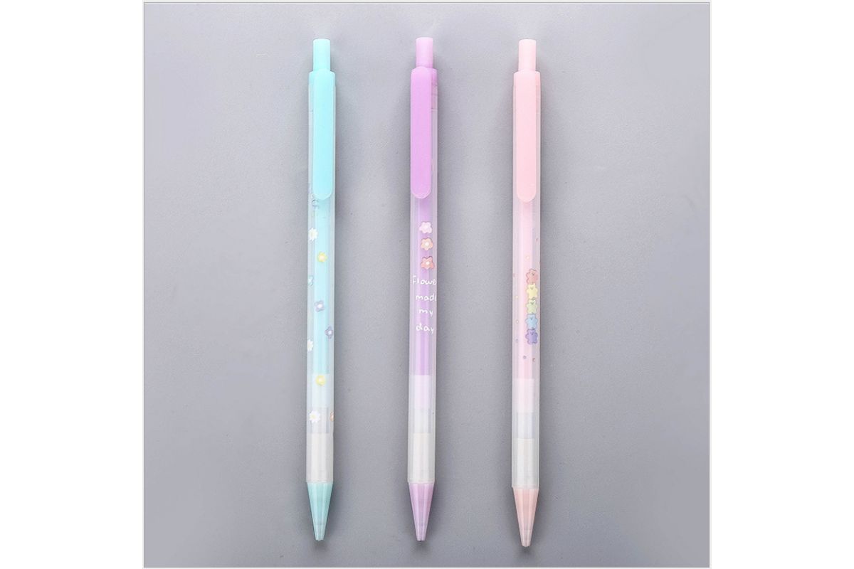 Pastel Flowers Theme Mechanical Pencil Pencils One Dollar Only
