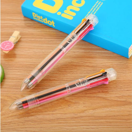 Transparent 8-Colour Pen Pens One Dollar Only