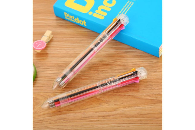 Transparent 8-Colour Pen Pens One Dollar Only