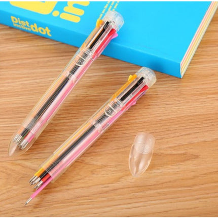 Transparent 8-Colour Pen Pens One Dollar Only
