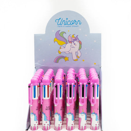 Unicorn Design Multi-Colour Clicker Pen Pens One Dollar Only