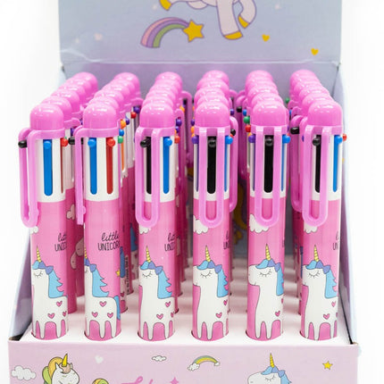 Unicorn Design Multi-Colour Clicker Pen Pens One Dollar Only