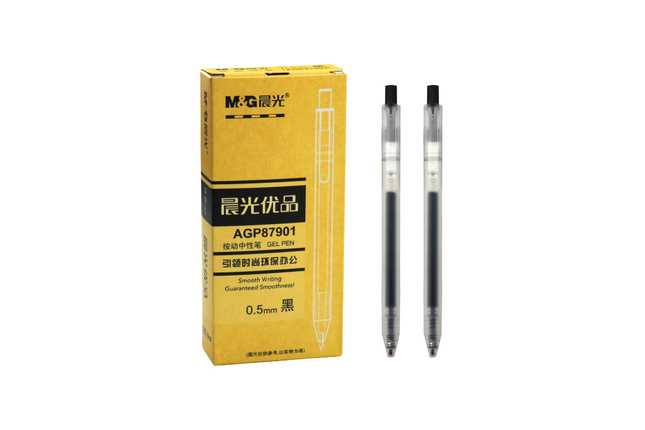 Clicker Gel Pen (Box of 12) Pens One Dollar Only