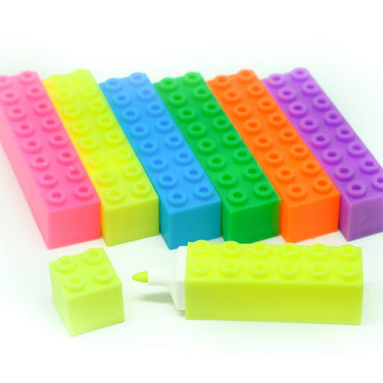 Building Block Highlighter Pen Everyday Stationery One Dollar Only