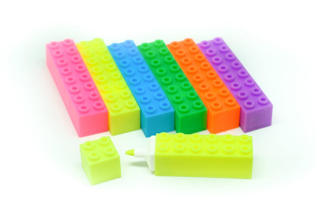 Building Block Highlighter Pen Everyday Stationery One Dollar Only