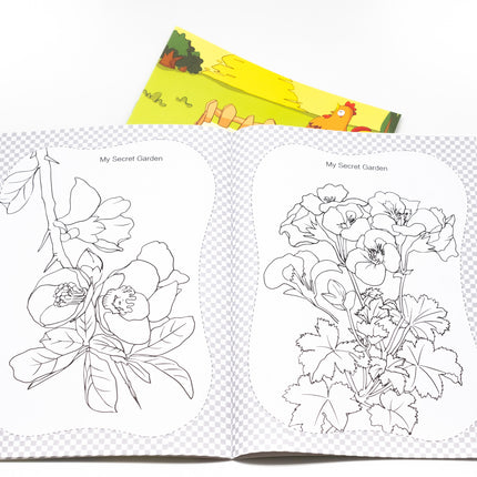 Animals and Plants Colouring Book Colouring Materials One Dollar Only