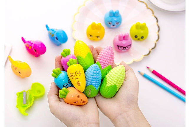 Cartoon Carrot Corn Sharpener Everyday Stationery One Dollar Only